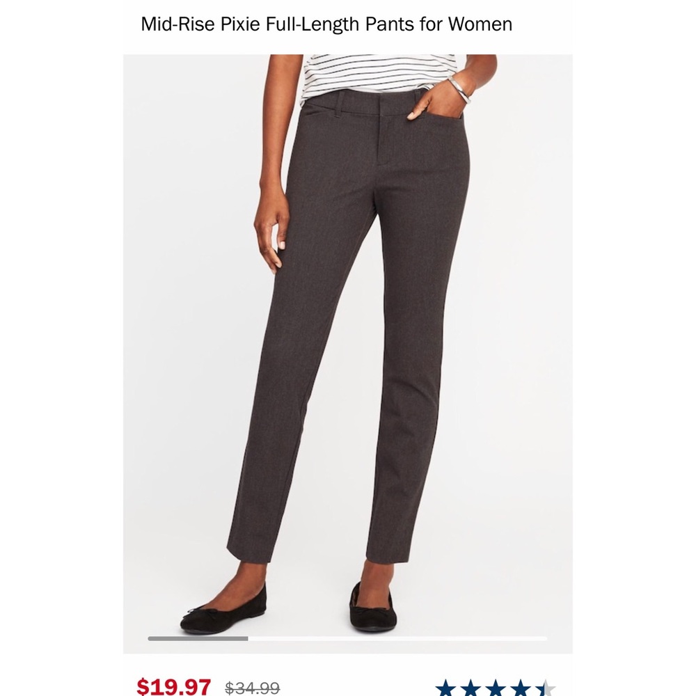 GAP midrise grey pant